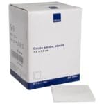 ABENA Επιθέματα γάζας κλασικά, αποστειρωμένα 8ply, 7,5x7,5cm (2τεμ/συσκ) 50συσκ.