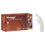Γάντια latex Aurelia Vintage με πούδρα λευκά xLarge (100 τεμ)