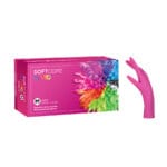 Γάντια νιτριλίου Soft Care Vivid Φούξια XSmall (100 τεμ)