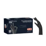 Γάντια νιτριλίου soft care  FINE Μαύρο XLarge (100)