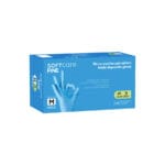 Γάντια νιτριλίου Soft Care Fine Γαλάζιο XLarge - Image 2