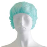 Σκουφία non woven γύρω λάστιχο (Πράσινο)