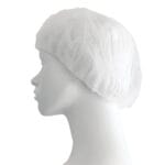 Σκουφία non woven γύρω λάστιχο (Λευκό) - Image 3