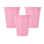 Οδοντιατρικό ποτηράκι ροζ 180ml (100 τεμ)