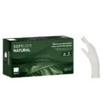 Γάντια latex Soft Care με πούδρα λευκά Small (100τεμ)