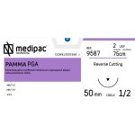 Ράμμα κόπτουσα ανάστροφη 1/2 κύκλου 50mm 2 75cm ιώδες