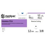 Ράμμα κόπτουσα ανάστροφη 3/8 κύκλου 12mm 5/0 45cm ιώδες