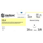 Ράμμα κόπτουσα ανάστροφη 3/8 κύκλου 16mm 2/0 75cm μαύρο