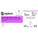 Ράμμα κόπτουσα ανάστροφη 3/8 κύκλου 19mm 4/0 45cm άχρωμο