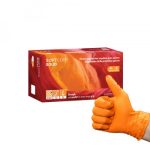 Γάντια νιτριλίου Soft Care SOLID Πορτοκαλί (100τεμ) - Large - Image 2