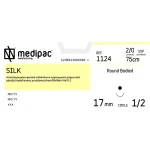 Ράμμα στρογγυλό 1/2 κύκλου 17mm 2/0 75cm